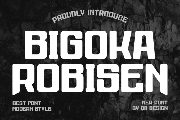 Bigoka Robisen: The Bold Display Typeface for High-Impact Campaigns