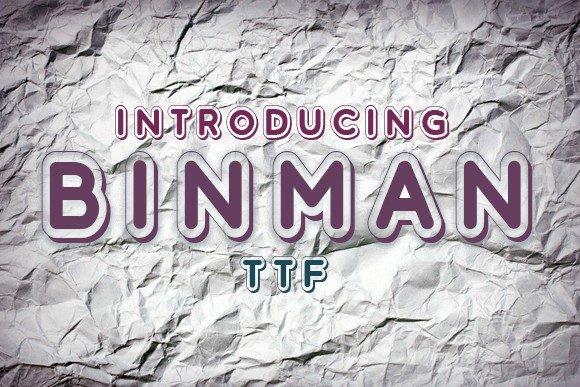 Binman: The Perfect Display Typeface for Handmade Shop Branding
