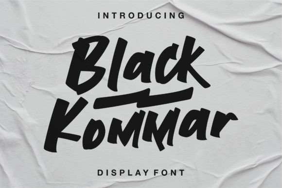 Black Kommar: The Bold Display Typeface for Scroll-Stopping Campaigns