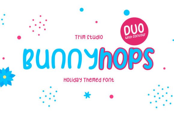 Bunnyhops: The Playful Display Font for Whimsical Craft Projects