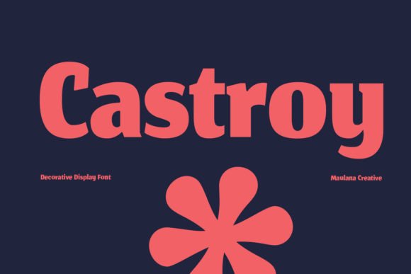 Castroy Typeface: A Modern Display Font for Sleek Web Design