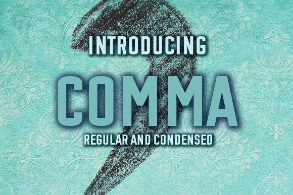 Comma Font: A Unique Display Typeface for Bold Branding