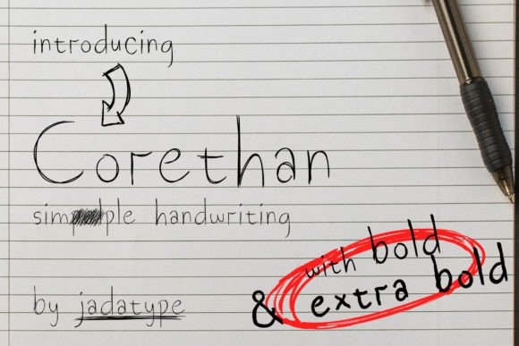 Corethan: The Handwritten Display Font That Elevates Digital Branding