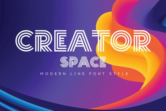 Creator Space: A Modern Display Typeface for Elegant Branding