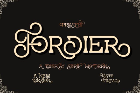 Fordier: The Charming Serif Display Font for Handmade Brands
