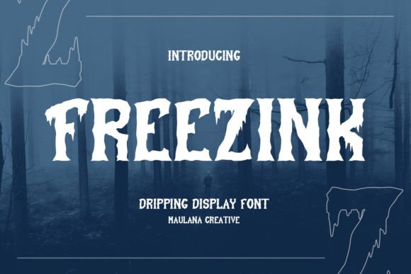 Freezink: The Edgy Display Typeface for Handmade Branding