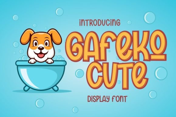 Gafeko Cute: The Playful Display Font for Modern Web Design