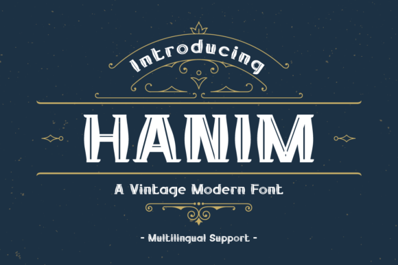 Hanim Typeface: A Modern Vintage Display Font for Bold Branding