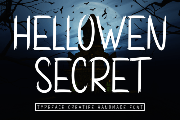 Hellowen Secret: A Sweet Display Font for Campaign Creatives