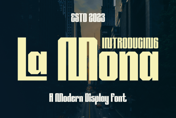 La Mona: The Bold Display Typeface That Elevates Editorial Design