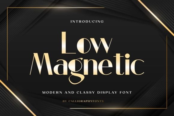 Low Magnetic: A Modern Display Font for Editorial Elegance