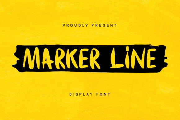 Marker Line: A Playful Display Typeface for Modern Branding