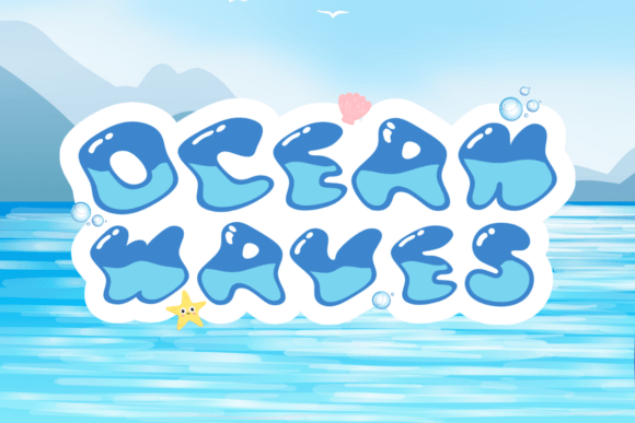 Ocean Waves: The Playful Display Font for Modern Web Design
