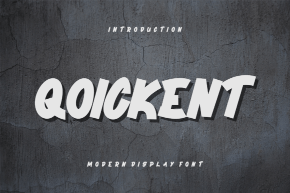 Qoickent: The Modern Display Typeface for Handmade Creators