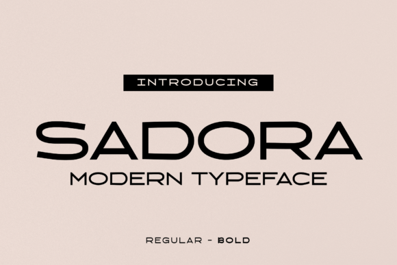 Sadora: The Modern Display Typeface for Polished Web Design