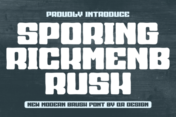 Spiring Rickmen Brush: The Bold Display Typeface for Handmade Brands