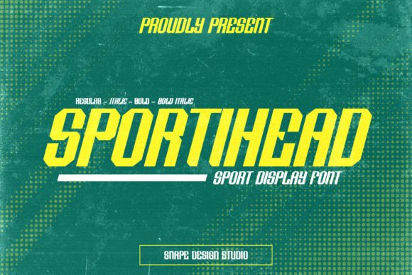 Sportihead: A Dynamic Sport-Inspired Display Font for Bold Branding