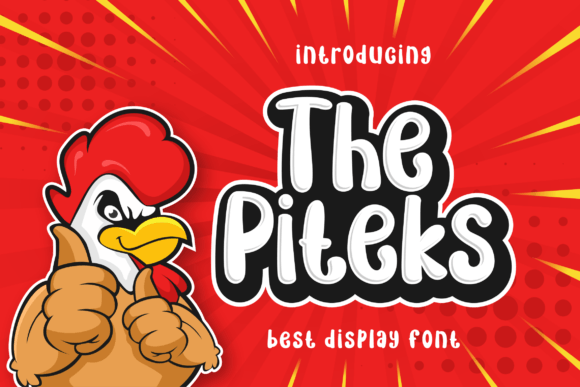 The Piteks: A Bold Display Font for Authentic Brand Identity